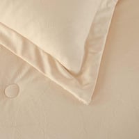 مفرش ميلاف شتوي فاخر مزدوج جاكارد مخمل و فرو كريمي...