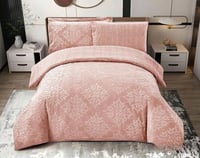 مفرش زويا فرو كوين روز 4 قطع