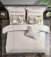 مفرش أيانا مزدوج قطن بيج عدد القطع 9