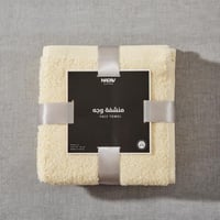 طقم مناشف وجه نداف كريمي عدد القطع 3