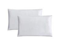 غطاء وسادة تركي أبيض سادة قطن فاخر مقاس 65x65 سم