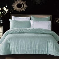 مفرش آلين صيفي جاكارد فاخر لون تيفاني