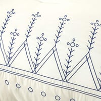 مفرش هبوب صيفي مزدوج كريمي مطرز عدد القطع 9