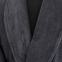 طقم روب أستحمام بارتسيا قطن تركي رصاصي عدد القطع 3