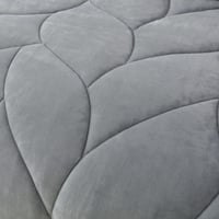 مفرش سها شتوي مخمل مزدوج رصاصي عدد القطع 6