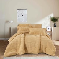 مفرش وعد شتوي فاخر مزدوج فرو بيج عدد القطع 6