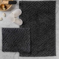 طقم دعاسة أرضية بيجونيا تركي فرو أسود عدد القطع 2