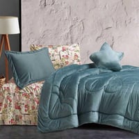 مفرش أمانتي شتوي فاخر كوين مقاس 200X150 سم مخمل و...