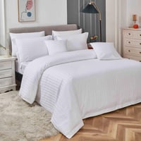 مفرش فندقي نداف قطن مقاس كوين 200x160 سم أبيض 250...