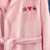 روب نداف اطفال بناتي - قطن 100% فاخر - تركي - وردي...