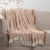 بطانية شال خفيفة بامبو بيج مقاس 130× 170 سم