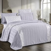 طقم بطانية أميرة مزدوج فرو رصاصي عدد القطع 6