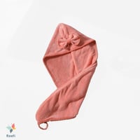 منشفة لف شعر ريفي مشمشي 75 × 28 سم