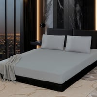 مفرش بلانكا فندقي صيفي رصاصي فاخر