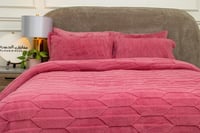 مفرش وعد شتوي فاخر مزدوج فرو موف عدد القطع 6