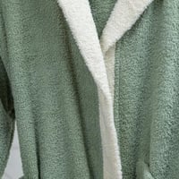 روب استحمام أطفال بقبعة زيتي وسكري