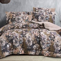 مفرش سندريلا شتوي مزدوج مخمل و فرو بيج برسومات الز...