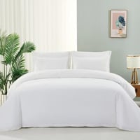 مفرش مليكا صيفي مفرد ونص أبيض عدد القطع 5