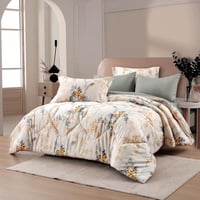 مفرش نوفا صيفي كوين مقاس 200x150 سم بيج وتيفاني بر...