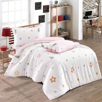 مفرش فيوليت أطفال صيفي قطن مقاس كوين أبيض متعدد ال...