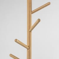 شماعة ملابس أسود و خشبي 170 × 37 سم