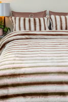 مفرش كلاود شتوي فاخر مزدوج مخمل و فرو ناعم أبيض ول...