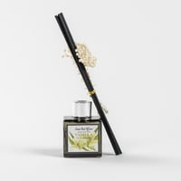 فواحة عطر بالأعواد في حامل زجاجي برائحة الفانيليا