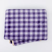 بطانية أطفال مواليد مخمل و فرو بنفسجي مقاس 110x140...