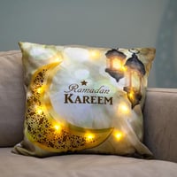 خدادية رمضان مربعة بحشوة متعددة الألوان بإنارة داخ...