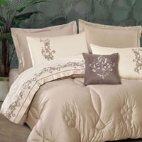 مفرش الباما صيفي مزدوج فاخر قطن مطرز بيج عدد القطع...