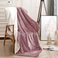 بطانية بونيتا خفيفة فرو مفرد ونص ليلكي مقاس 180 ×...