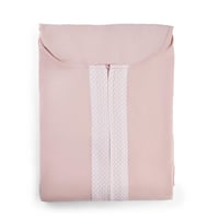 طقم سجادة صلاة كريمي و وردي عدد القطع 2