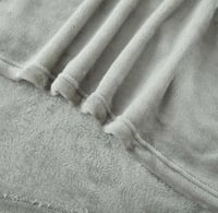 بطانية شتوي مخمل ناعم بترولي فاتح.,