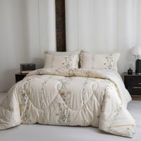 طقم غطاء لحاف سمرلاند قطن 100% بدون حشوة مزدوج برس...