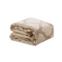 مفرش لاميس الفاخر مزدوج قطن جاكارد مطرز بيج ذهبي ع...