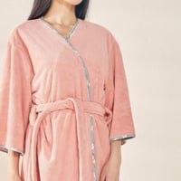 روب استحمام ريفي فاخر مفرد مشمشي