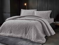 مفرش لورينزو شتوي مفرد ونص رصاصي عدد القطع 3