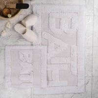 طقم دعاسة أرضية باث تركي فرو كريمي عدد القطع 2