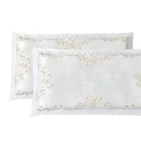 مفرش كاثرينا صيفي مزدوج فاخر كريمي مطرز عدد القطع...