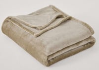 بطانية شتوي مخمل ناعم بيج غامق