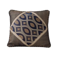 مفرش ملكي فاخر مزدوج قطن جاكارد مطرز كحلي ذهبي عدد...