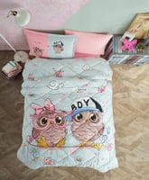 مفرش أطفال بوها صيفي مفرد ونص تركي تيفاني عدد القط...