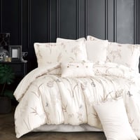 مفرش سرور مزدوج قطن سكري برسومات الزهور عدد القطع...