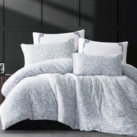 مفرش بالدوين صيفي مزدوج فاخر رصاصي عدد القطع 6