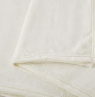 بطانية شتوي مخمل ناعم كريمي