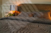 مفرش كولمبوس شتوي فاخر مزدوج فرو رصاصي عدد القطع 4