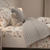 مفرش تورين أطفال صيفي مضغوط مفرد ونص رصاصي عدد الق...