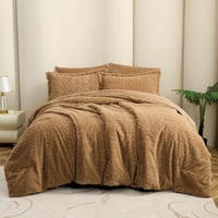 مفرش ستارز شتوي فاخر مزدوج مخمل و فرو بني عدد القط...