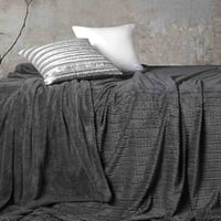 بطانية مانشستر خفيفة فرو مفرد ونص رصاصي غامق مقاس...