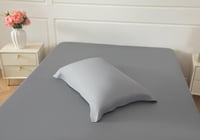 مفرش ماجدة مزدوج بامبو رصاصي عدد القطع 7